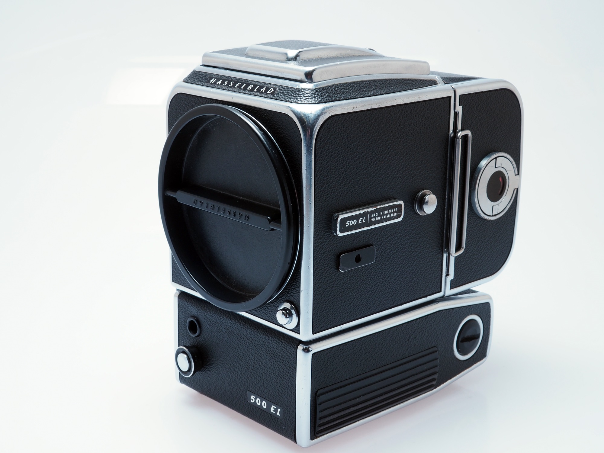 Used Hasselblad 500EL Body + A12 Mag + WLF