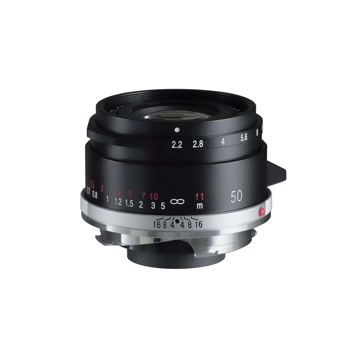 New Voigtlander 50mm F2.2 Color Skopar - VM - Black