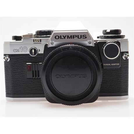 Olympus OM10 Chrome Body + Manual Adapter thumbnail