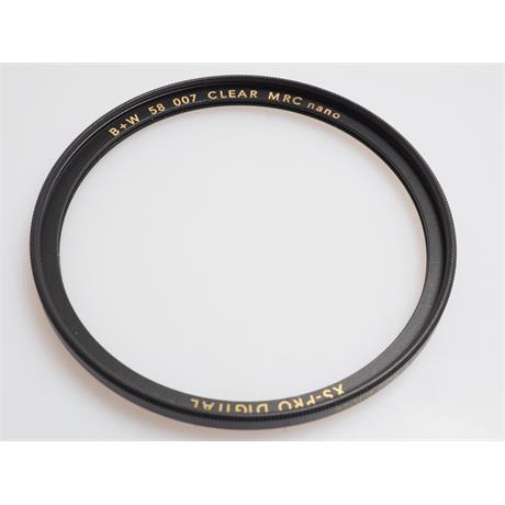 B+W 58mm 007 MRC Nano Clear thumbnail