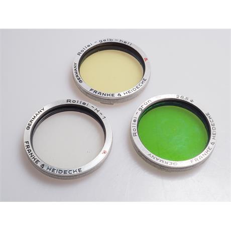 Rollei Bay 1 UV, Green and Lt Yellow filters. thumbnail