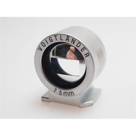 Voigtlander 75mm Finder Silver Metal thumbnail