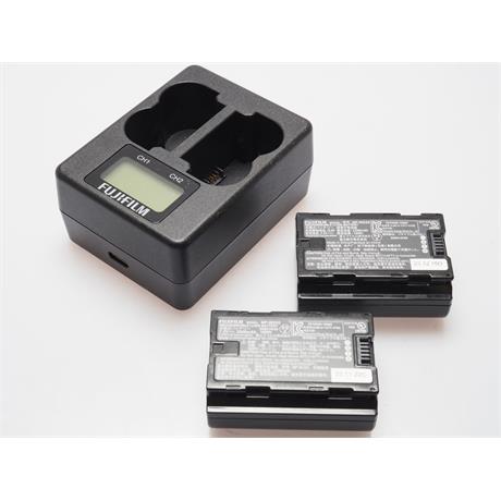 Fujifilm BC-W235 Charger + NP-W235 Battery x2 thumbnail