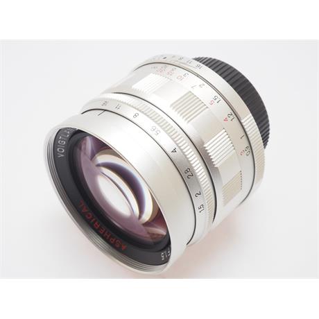Voigtlander 50mm F1.5 Nokton - Silver thumbnail