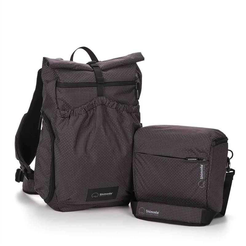 Shimoda Side Lite 22 Women's Starter Kit (w/ Medium Top Loader) - Black/White Thumbnail Image 1