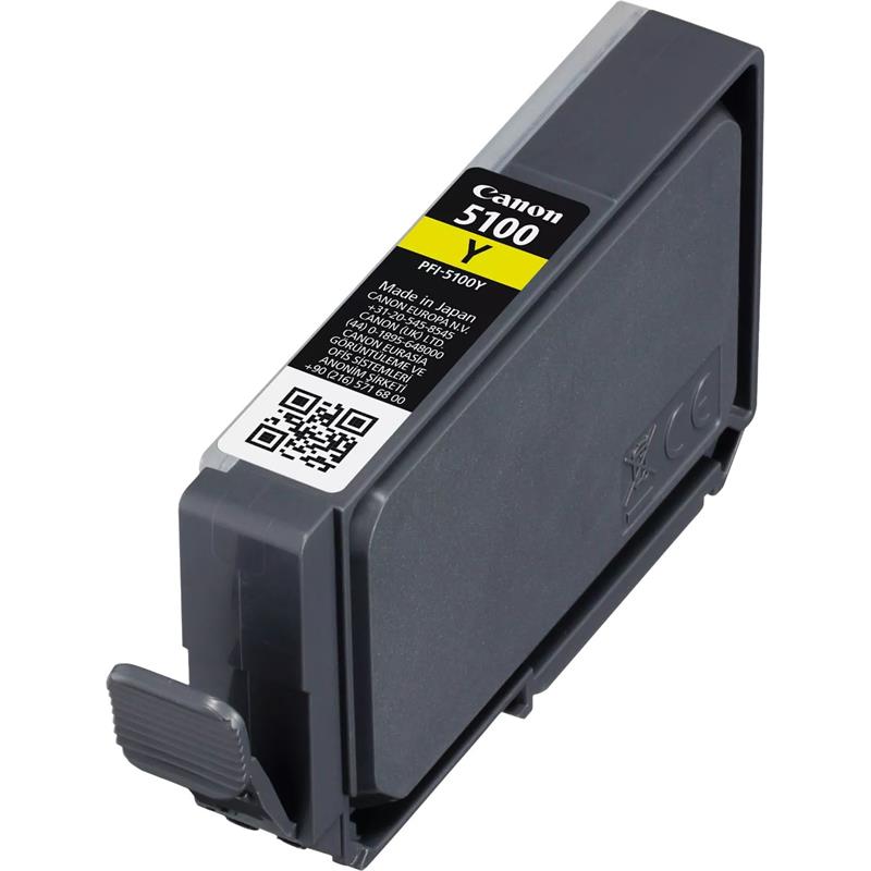 Canon PFI-5100Y Yellow Ink Cartridge Thumbnail Image 1