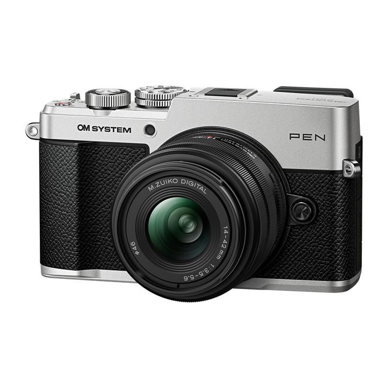 OM System Pen Digital Camera 14-42mm F3.5-5.6 III Kit - Silver Thumbnail Image 2