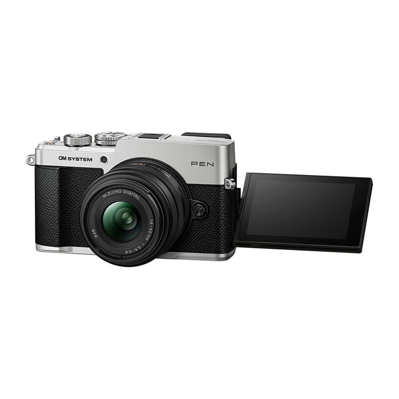 OM System Pen Digital Camera 14-42mm F3.5-5.6 III Kit - Silver Thumbnail Image 3