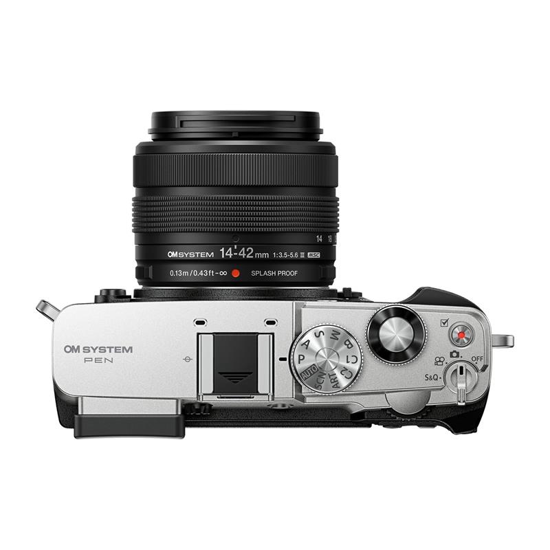 OM System Pen Digital Camera 14-42mm F3.5-5.6 III Kit - Silver Thumbnail Image 4