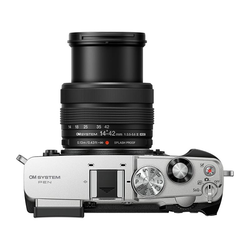OM System Pen Digital Camera 14-42mm F3.5-5.6 III Kit - Silver Thumbnail Image 5