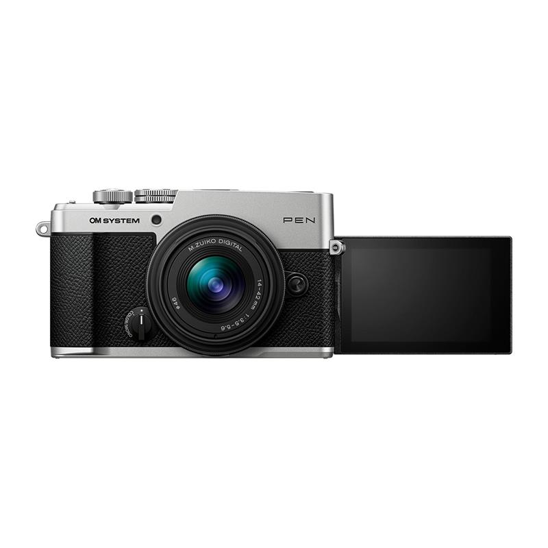 OM System Pen Digital Camera 14-42mm F3.5-5.6 III Kit - Silver Thumbnail Image 8