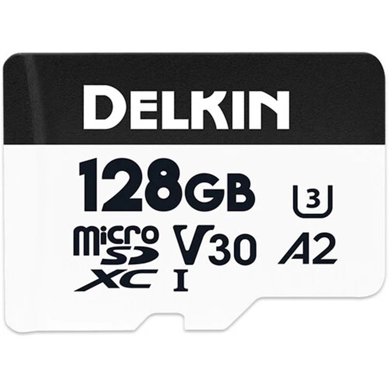 Delkin 128GB Hyperspeed MicroSDXC UHS-I V30 A2 Image 1